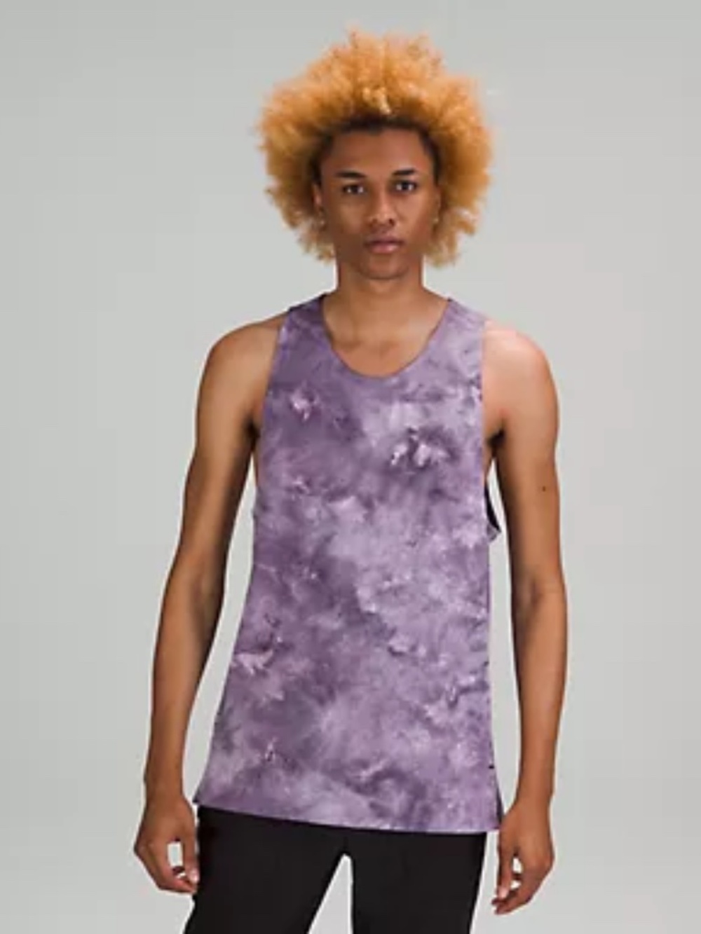 Lululemon Always Agile Purple Tie-Dye Athletic Tank Top